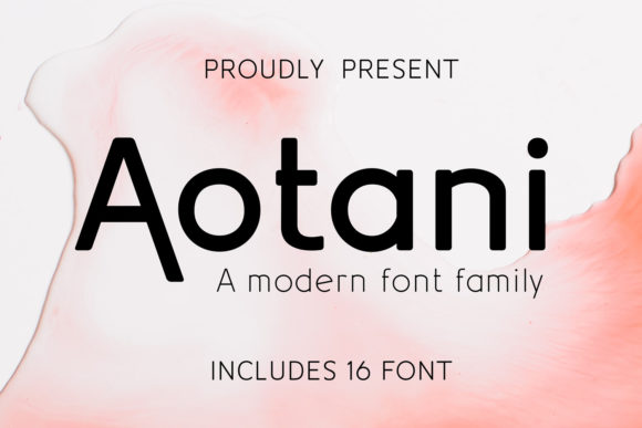 Aotani: The Minimalist Sans Serif Typeface for Modern Craft Design