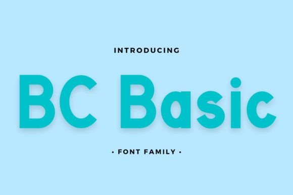 Bc Basic: A Clean Sans Serif Typeface for Modern Editorial Design