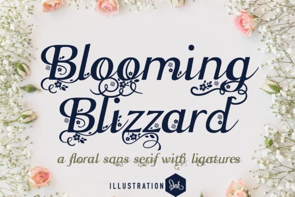Blooming Blizzard: A Designer’s Review of This Creative Sans Serif Font