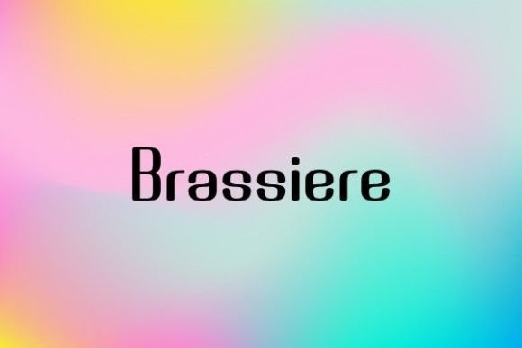 Brassiere Typeface: A Golden Touch for Handmade Labels and Shop Branding