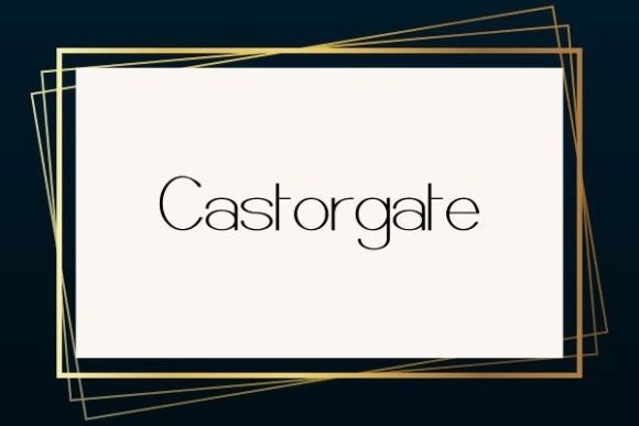 Castorgate Typeface: Elevating Digital Layouts with Clean Sans Serif Design