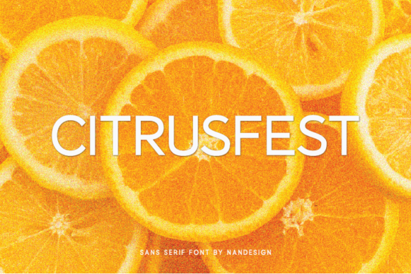 Citrusfest: A Refreshing Sans Serif for Modern Editorial Design
