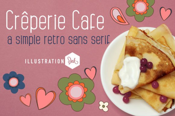 Creperie Cafe Typeface: A Casual Sans Serif for Modern Branding