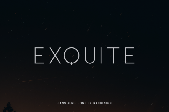 Exquite: A Sleek Sans Serif Typeface for Modern Craft Projects