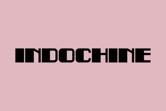 Indochine: A Bold Sans Serif Font for Handmade Products and Labels