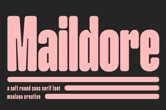 Maildore: The Soft Round Sans Serif Typeface for Handmade Brands