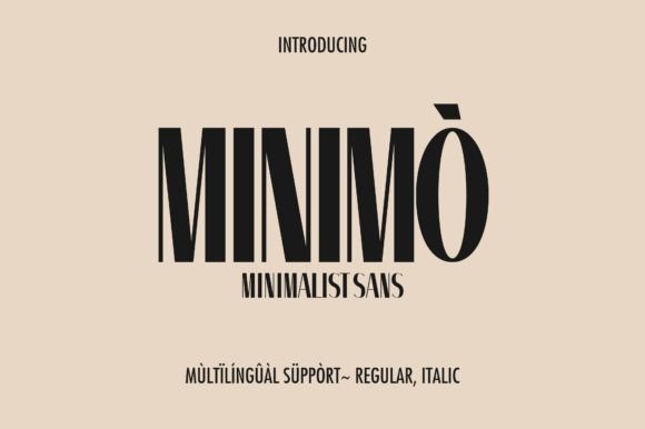 Minimò: The Minimalist Sans Serif Typeface for Clean Craft Designs