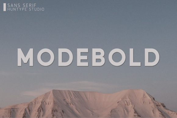 Modebold: A Modern Sans Serif for Editorial Clarity