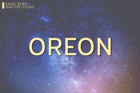 Oreon: A Clean Sans Serif Font for Modern Brand Identity
