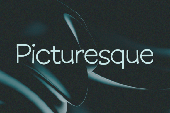 Picturesque Typeface: Elevating Editorial Design with Unique Sans Serif Typography
