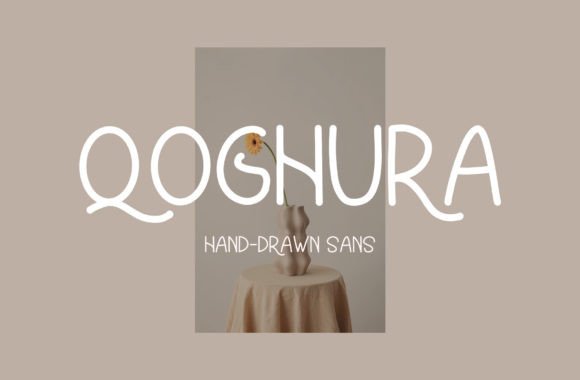 Qoghura: A Natural Sans Serif Typeface for Modern Brand Identity