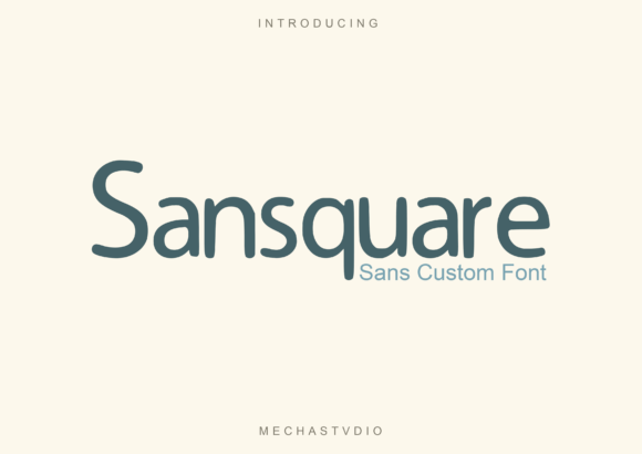Sansquare Typeface: Adding Natural Spark to Brand Identity Projects