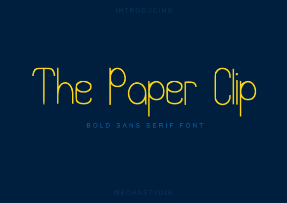 The Paper Clip: A Minimalist Sans Serif Typeface for Modern Branding