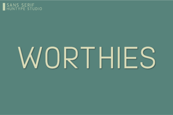 Worthies: The Modern Sans Serif Font for Bold Brand Identity